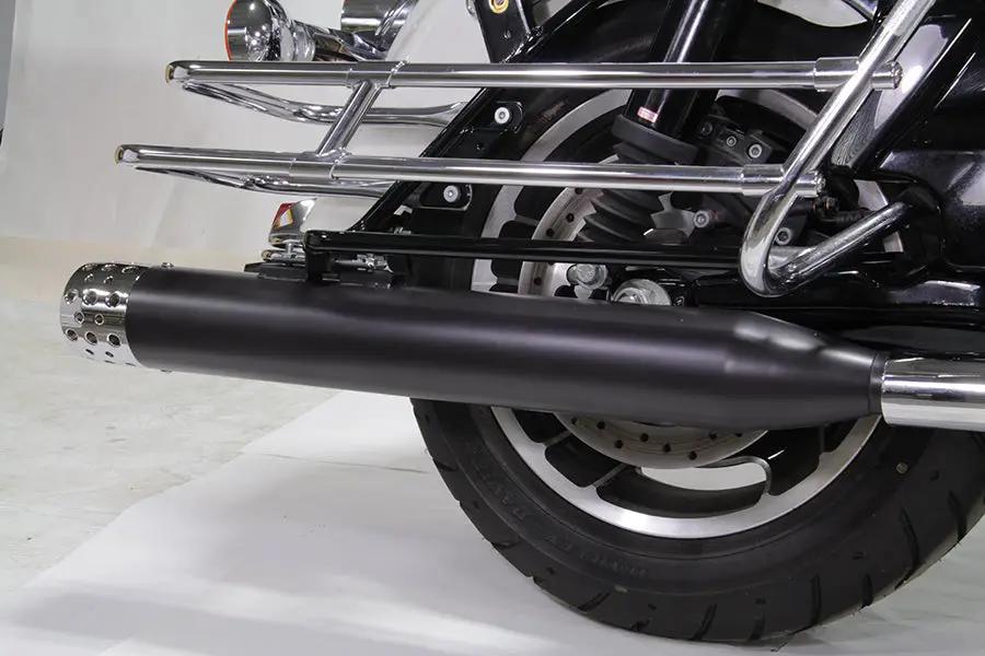 V-Twin Wyatt Gatling Muffler Set with Shooter Style End Tips for Harley Davidson FLT (1995-2004) by V-Twin
