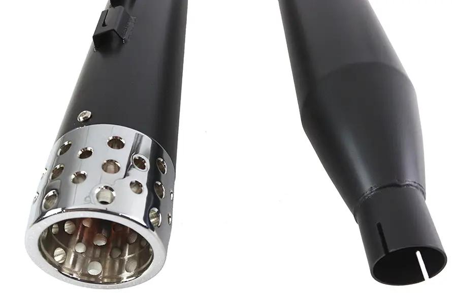 V-Twin Wyatt Gatling Muffler Set with Shooter Style End Tips for Harley Davidson FLT (1995-2004) by V-Twin