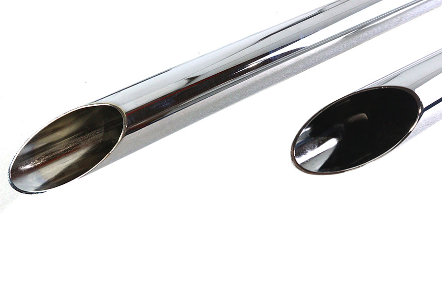 V-Twin Exhaust Drag Pipe Kit with Slash Cut Ends for 1986-1995 Harley-Davidson XL