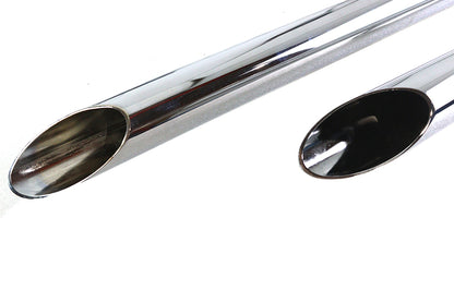 V-Twin Exhaust Drag Pipe Kit with Slash Cut Ends for 1986-1995 Harley-Davidson XL