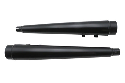 Ultima 4 Inch Megaphone Muffler Set for Harley Davidson FLT – Black