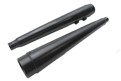 Ultima 4 Inch Megaphone Muffler Set for Harley Davidson FLT – Black