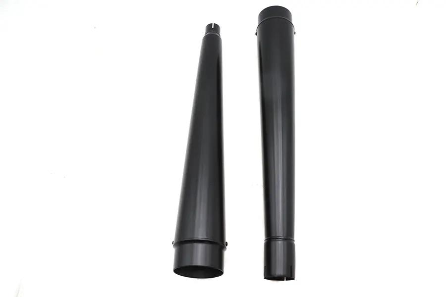 Ultima M8 Radium Megaphone Muffler Set Black for Harley Davidson FLT by Ultima