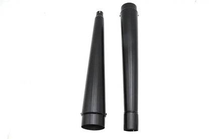 Ultima M8 Radium Megaphone Muffler Set Black for Harley Davidson FLT by Ultima