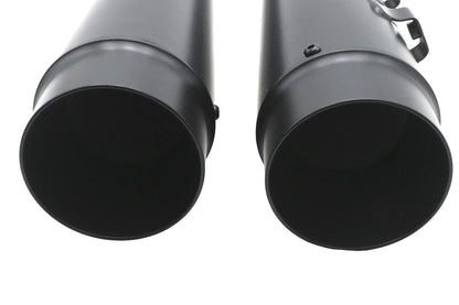 Ultima M8 Radium Megaphone Muffler Set Black for Harley Davidson FLT by Ultima