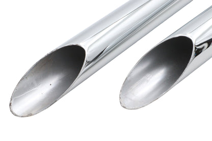 Ultima Panhead Exhaust Drag Pipe Set Slash Cut for Harley Davidson FL Models