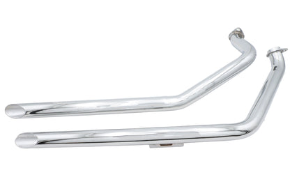 Ultima Shovelhead Drag Pipe Set Slash Cut for Harley Davidson FX and FL Models