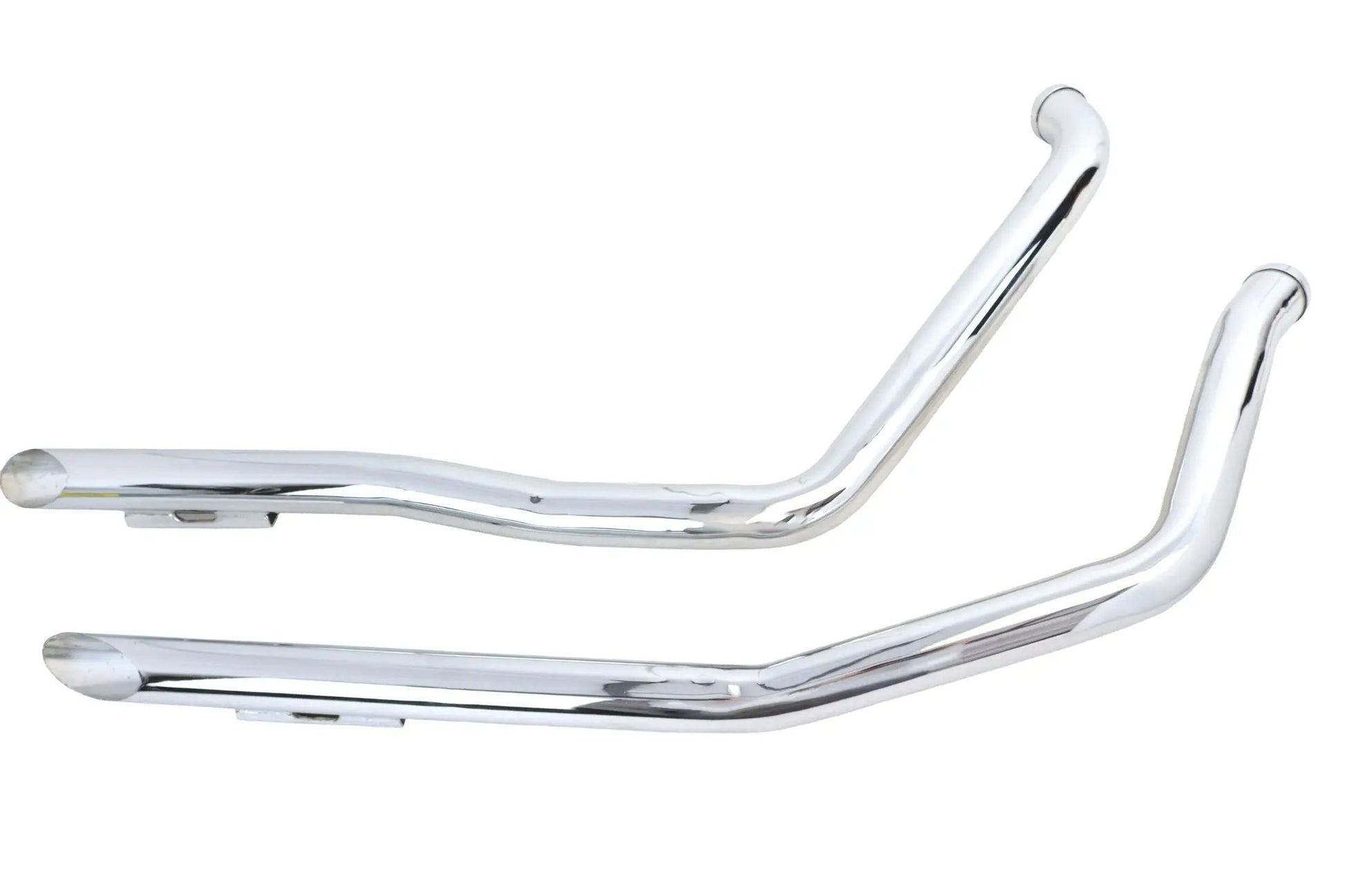 Ultima FXR Drag Pipe Set with Slider Channels – Chrome Finish, 40 Inch Long for Harley Davidson FXR Models by Ultima