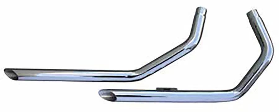 Ultima 60-212 Chrome 2-Inch Drag Pipe Set for Harley Davidson XL Models by Ultima
