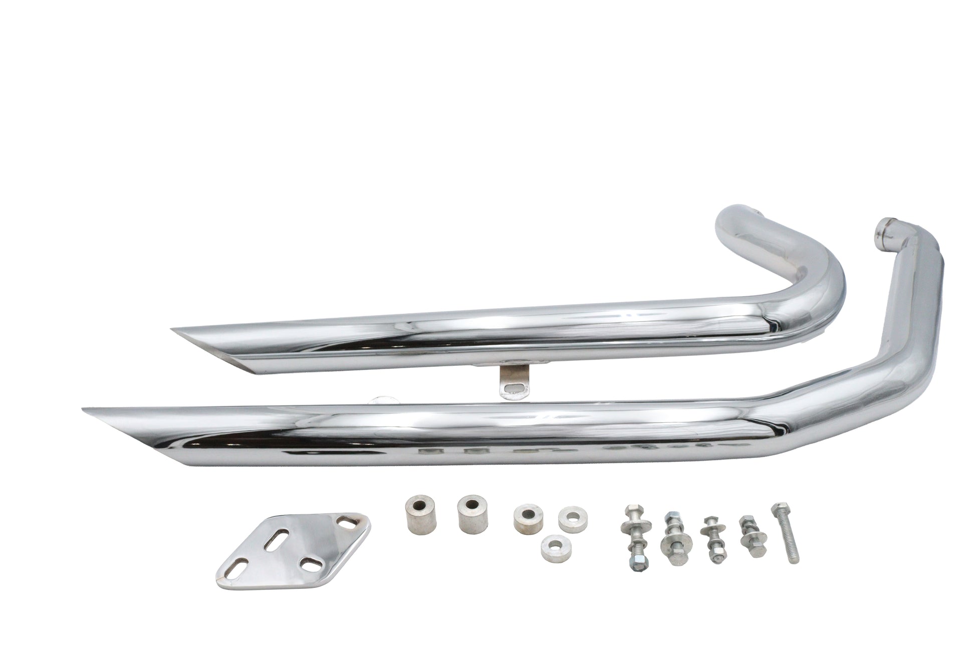 Ultima Big Growl Sharp Shooters Exhaust Pipe Set Chrome for Harley Davidson
