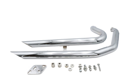 Ultima Big Growl Sharp Shooters Exhaust Pipe Set Chrome for Harley Davidson
