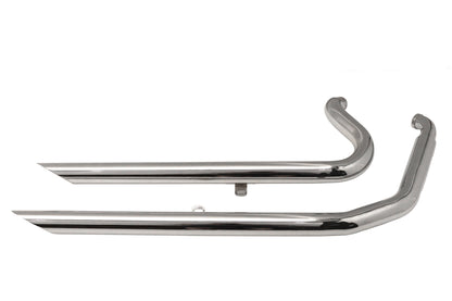 Ultima Big Growl Straight Shooters Exhaust Pipe Set Chrome for Harley Davidson