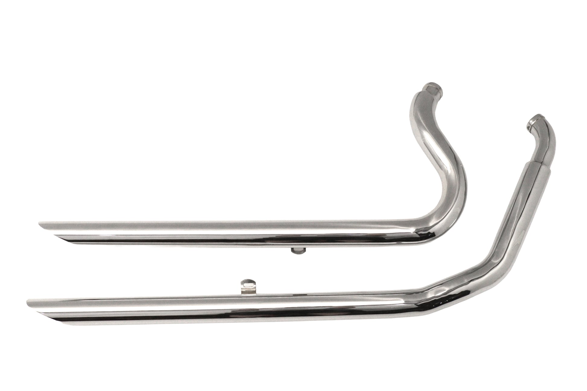 Ultima Big Growl Straight Shooters Exhaust Pipe Set Chrome for Harley Davidson