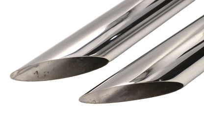 Ultima Big Growl Straight Shooters Exhaust Pipe Set Chrome for Harley Davidson