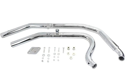 Ultima Big Growl Long Barrels Exhaust Pipe Set Chrome for Harley Davidson FXST and FLST Models by Ultima