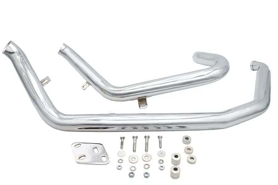 Ultima Big Growl Upswept 'n Outs Exhaust Pipe Set Chrome for Harley Davidson Softail FXST 1986-2017 by Ultima
