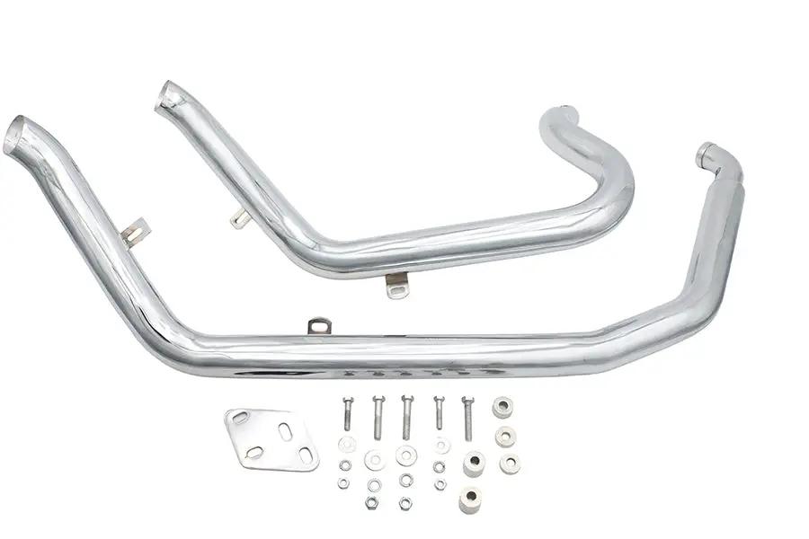 Ultima Big Growl Upswept 'n Outs Exhaust Pipe Set Chrome for Harley Davidson Softail FXST 1986-2017 by Ultima