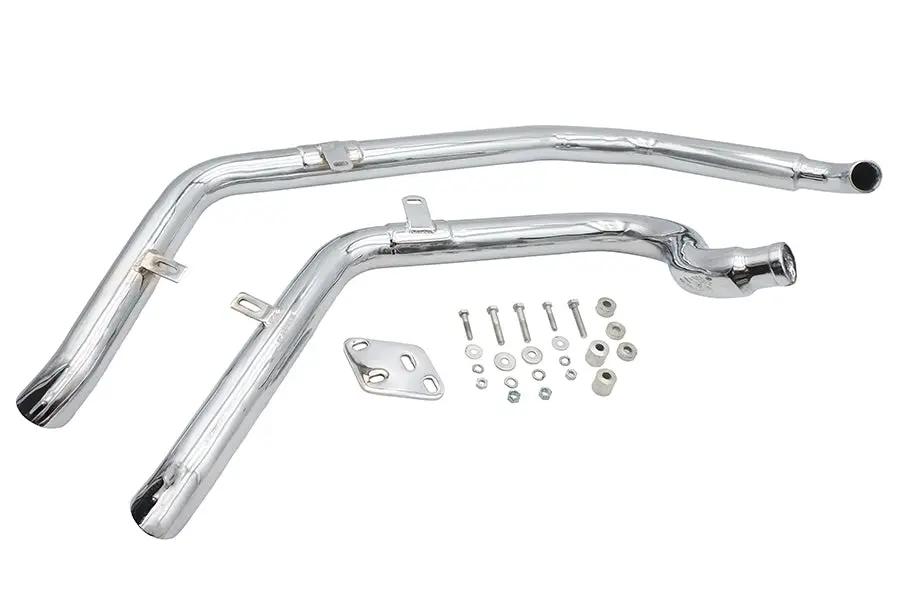 Ultima Big Growl Upswept 'n Outs Exhaust Pipe Set Chrome for Harley Davidson Softail FXST 1986-2017 by Ultima