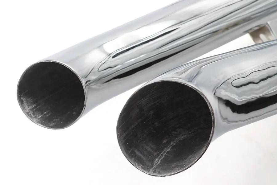 Ultima Big Growl Upswept 'n Outs Exhaust Pipe Set Chrome for Harley Davidson Softail FXST 1986-2017 by Ultima