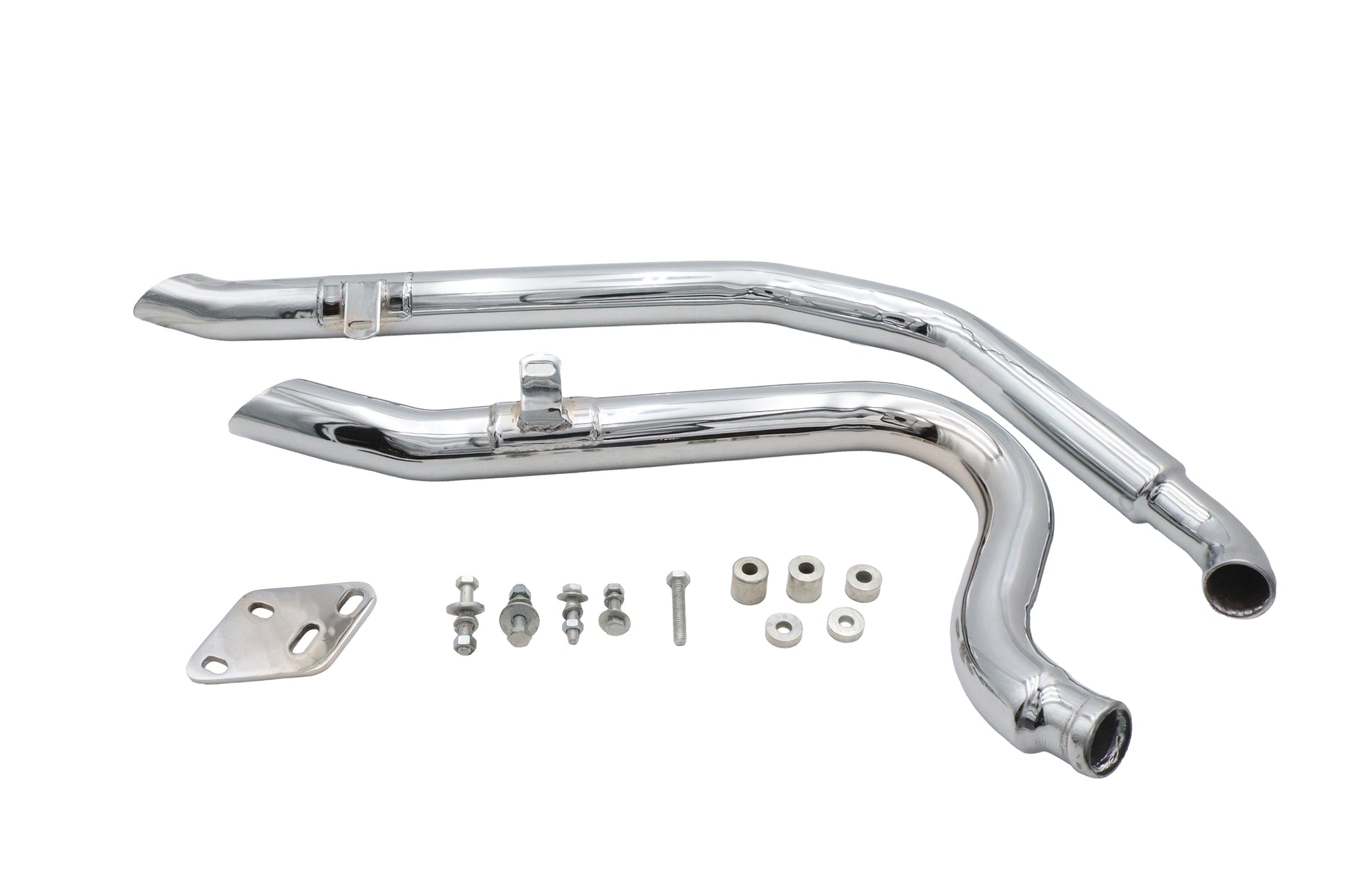 Ultima Big Growl Short Shooters Exhaust Pipe Set Chrome for Harley Davidson