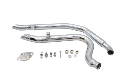 Ultima Big Growl Short Shooters Exhaust Pipe Set Chrome for Harley Davidson