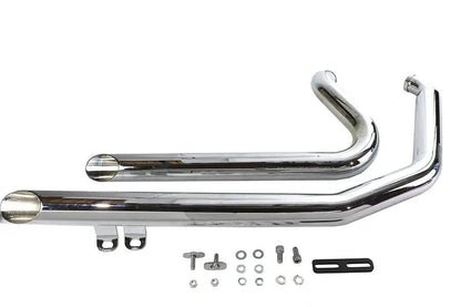 V-Twin Factory Sample Wyatt Gatling Exhaust Drag Pipe Set Down for Harley Davidson FXST by V-Twin