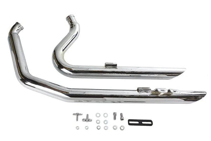 V-Twin Factory Sample Wyatt Gatling Drag Exhaust Pipe Set for Harley Davidson FXST by V-Twin