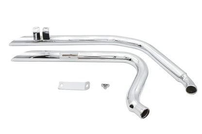 V-Twin Factory Sample Wyatt Gatling Exhaust Drag Pipe Set Down - 40 Inches for Harley Davidson FXST by V-Twin