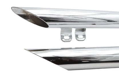 V-Twin Factory Sample Wyatt Gatling Exhaust Drag Pipe Set Down - 40 Inches for Harley Davidson FXST by V-Twin