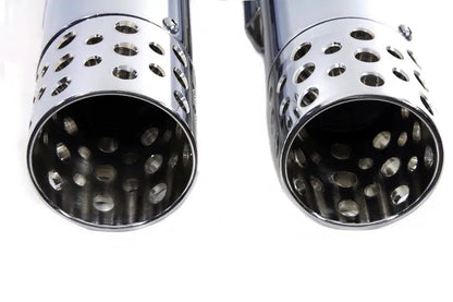 V-Twin Factory Sample Wyatt Gatling Muffler Set Chrome for Harley Davidson FLT by V-Twin