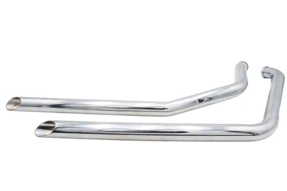 V-Twin Factory Sample Exhaust Drag Pipe Set with Slash Cut Ends for Harley Davidson FXST by V-Twin