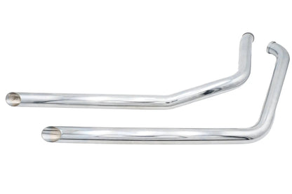 V-Twin Factory Sample Exhaust Drag Pipe Set with Slash Cut Ends for Harley Davidson FXST by V-Twin