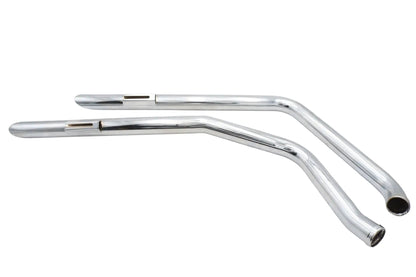 V-Twin Factory Sample Exhaust Drag Pipe Set with Slash Cut Ends for Harley Davidson FXST by V-Twin