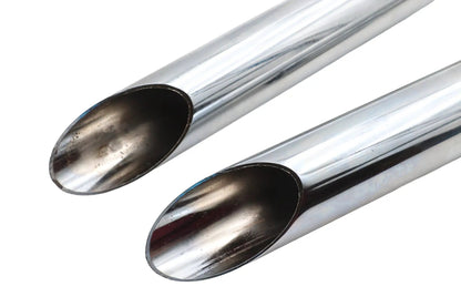 V-Twin Factory Sample Exhaust Drag Pipe Set with Slash Cut Ends for Harley Davidson FXST by V-Twin
