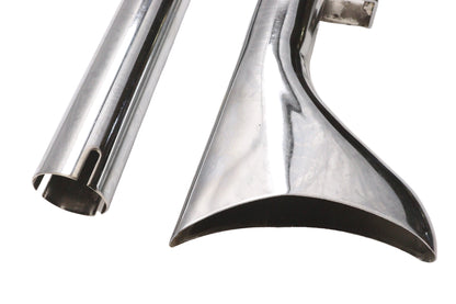 V-Twin Factory Sample True Dual Header with Fishtails Chrome 30-7076 for Harley-Davidson FLT