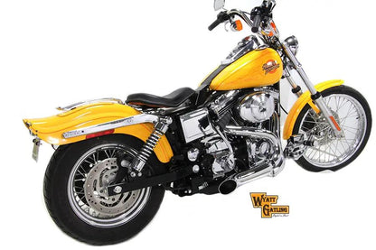 V-Twin Factory Sample Wyatt Gatling 2 into 1 Exhaust Pipe Header Kit for Harley Davidson FXST and FXR Models by V-Twin