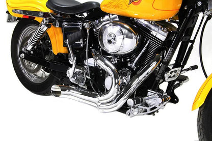 V-Twin Factory Sample Wyatt Gatling 2 into 1 Exhaust Pipe Header Kit for Harley Davidson FXST and FXR Models by V-Twin