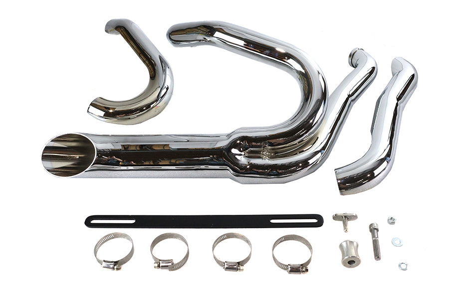 V-Twin 30-7086 Factory Sample Wyatt Gatling 2 into 1 Exhaust Pipe Header Kit