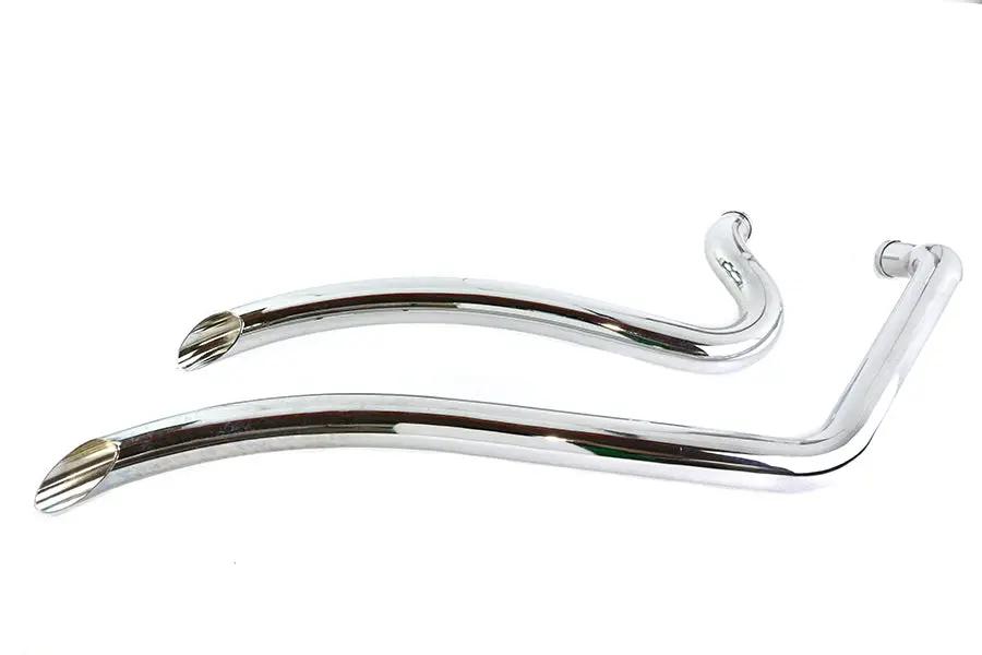 Wyatt Gatling Smooth Radius Pipe Set Chrome for Harley Davidson FXST (1986-1995) by Wyatt Gatling
