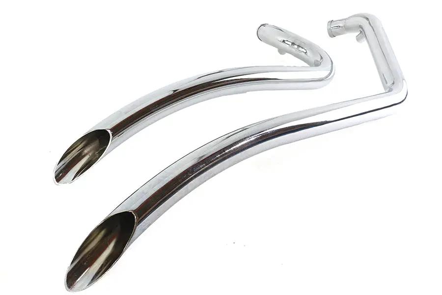 Wyatt Gatling Smooth Radius Pipe Set Chrome for Harley Davidson FXST (1986-1995) by Wyatt Gatling