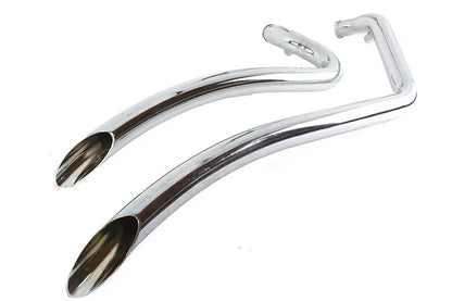 Wyatt Gatling Smooth Radius Pipe Set Chrome for Harley Davidson FXST (1986-1995) by Wyatt Gatling