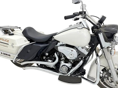 Wyatt Gatling Smooth Radius Pipe Set Chrome for Harley Davidson FXST (1986-1995) by Wyatt Gatling