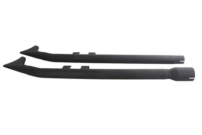 V-Twin FLT Upsweep Straight Fishtail Set with Black Finish for Harley Davidson FLT Models by V-Twin