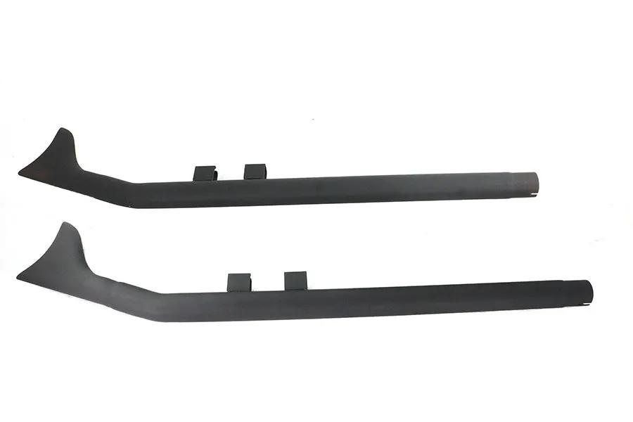 V-Twin FLT Upsweep Straight Fishtail Exhaust Set in Black for Harley Davidson FLT Models by V-Twin