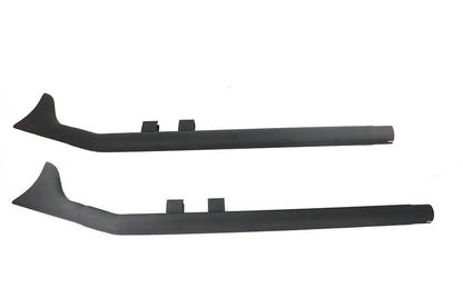 V-Twin FLT Upsweep Straight Fishtail Exhaust Set in Black for Harley Davidson FLT Models by V-Twin