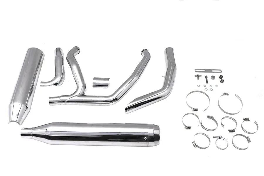 Wyatt Gatling Super Sport Exhaust System for Harley Davidson FLST Models - Chrome Finish by Wyatt Gatling
