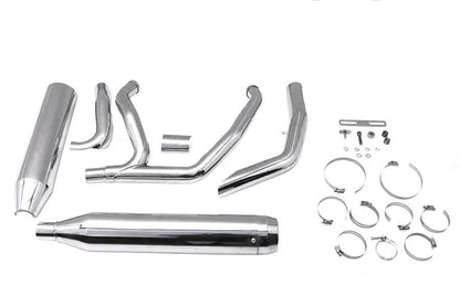 Wyatt Gatling Super Sport Exhaust System for Harley Davidson FLST Models - Chrome Finish by Wyatt Gatling