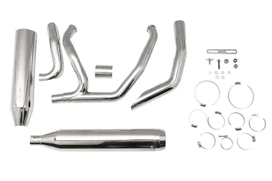 Wyatt Gatling Super Sport Exhaust System for Harley Davidson FLST Models - Chrome Finish by Wyatt Gatling