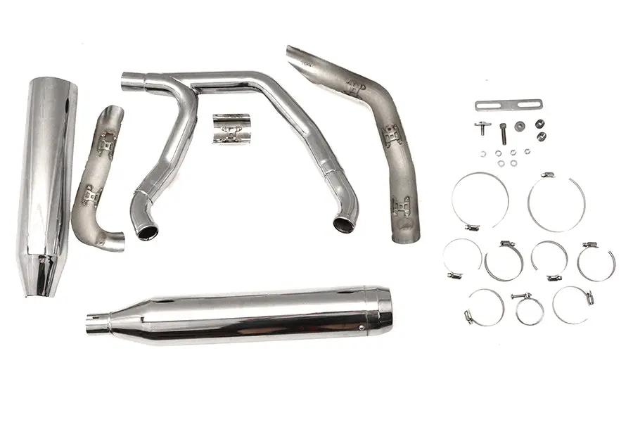 Wyatt Gatling Super Sport Exhaust System for Harley Davidson FLST Models - Chrome Finish by Wyatt Gatling