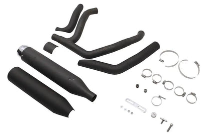 Wyatt Gatling Super Sport Exhaust System for Harley Davidson FLST – Black Finish by Wyatt Gatling